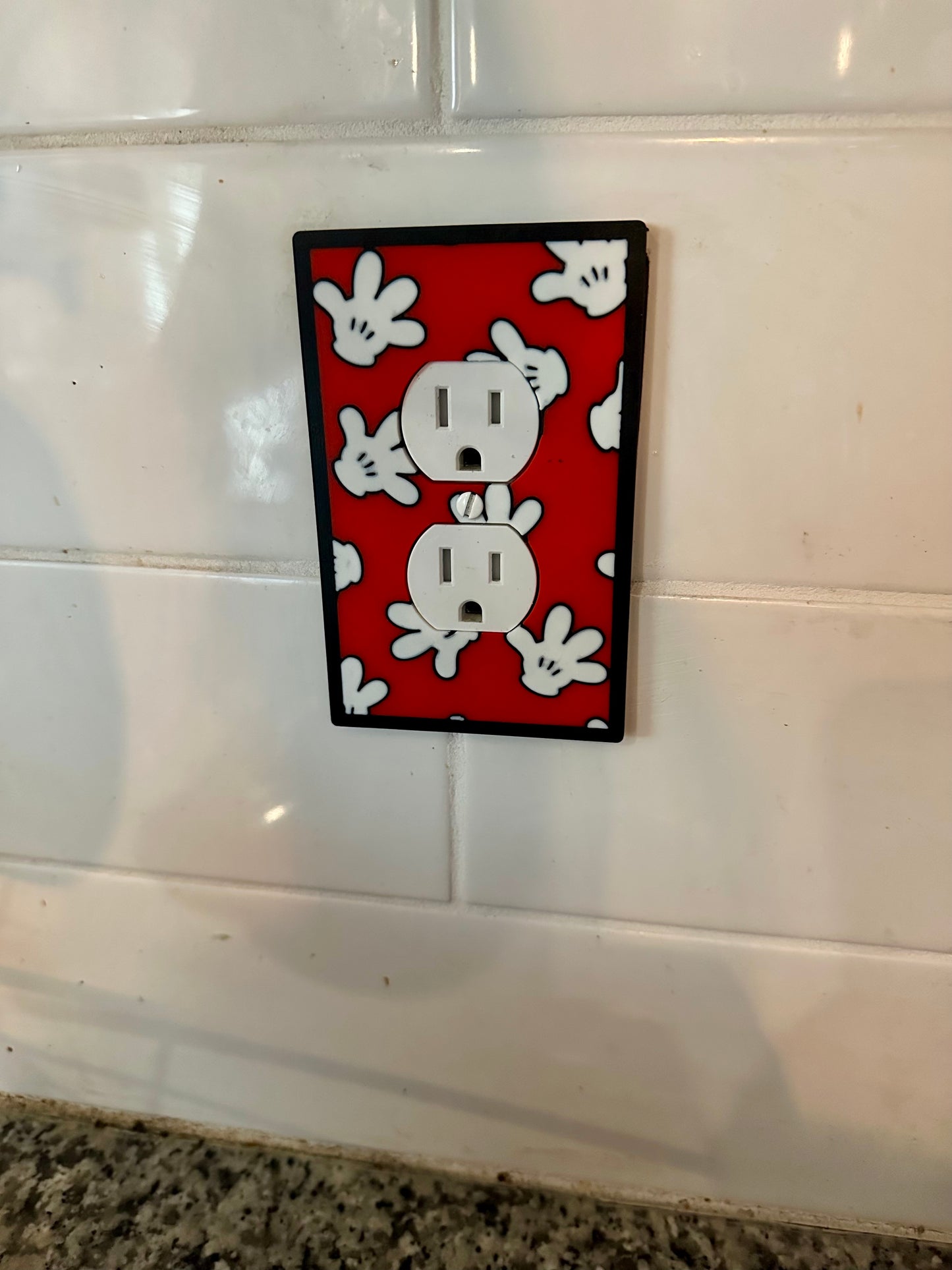 Main Mouse Outlet/Light Cover - 3d printed