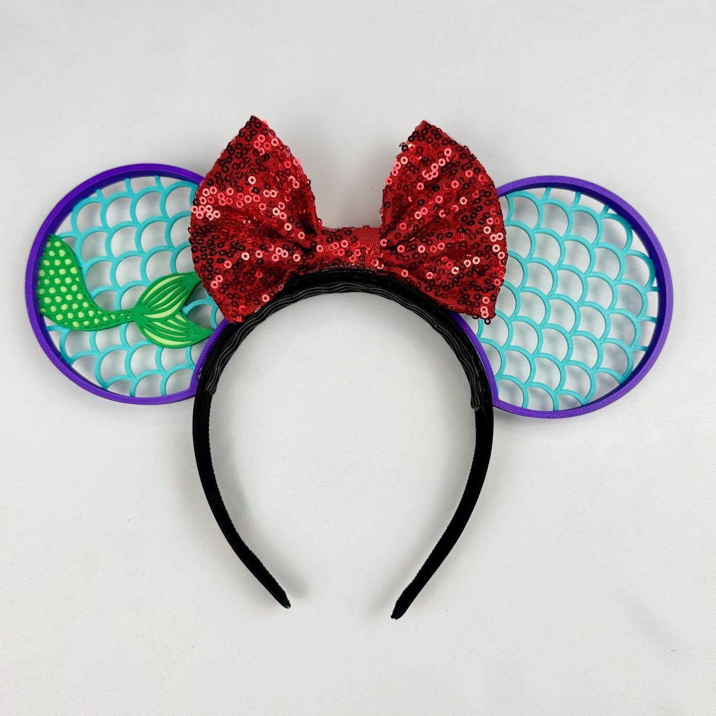 Mermaid Princess Mouse Ears Headband - 3d printed
