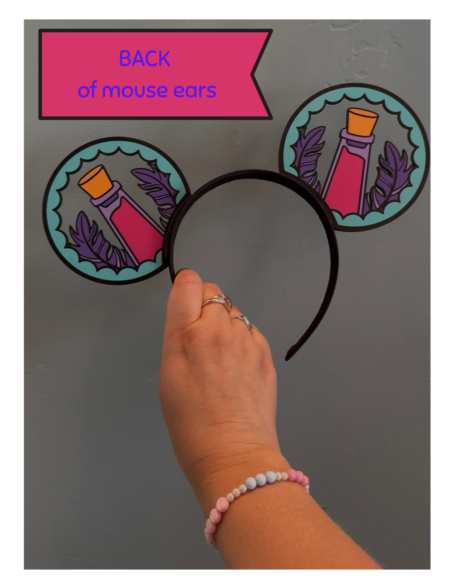 Pull The Lever Mouse Ears Headband - 3d printed