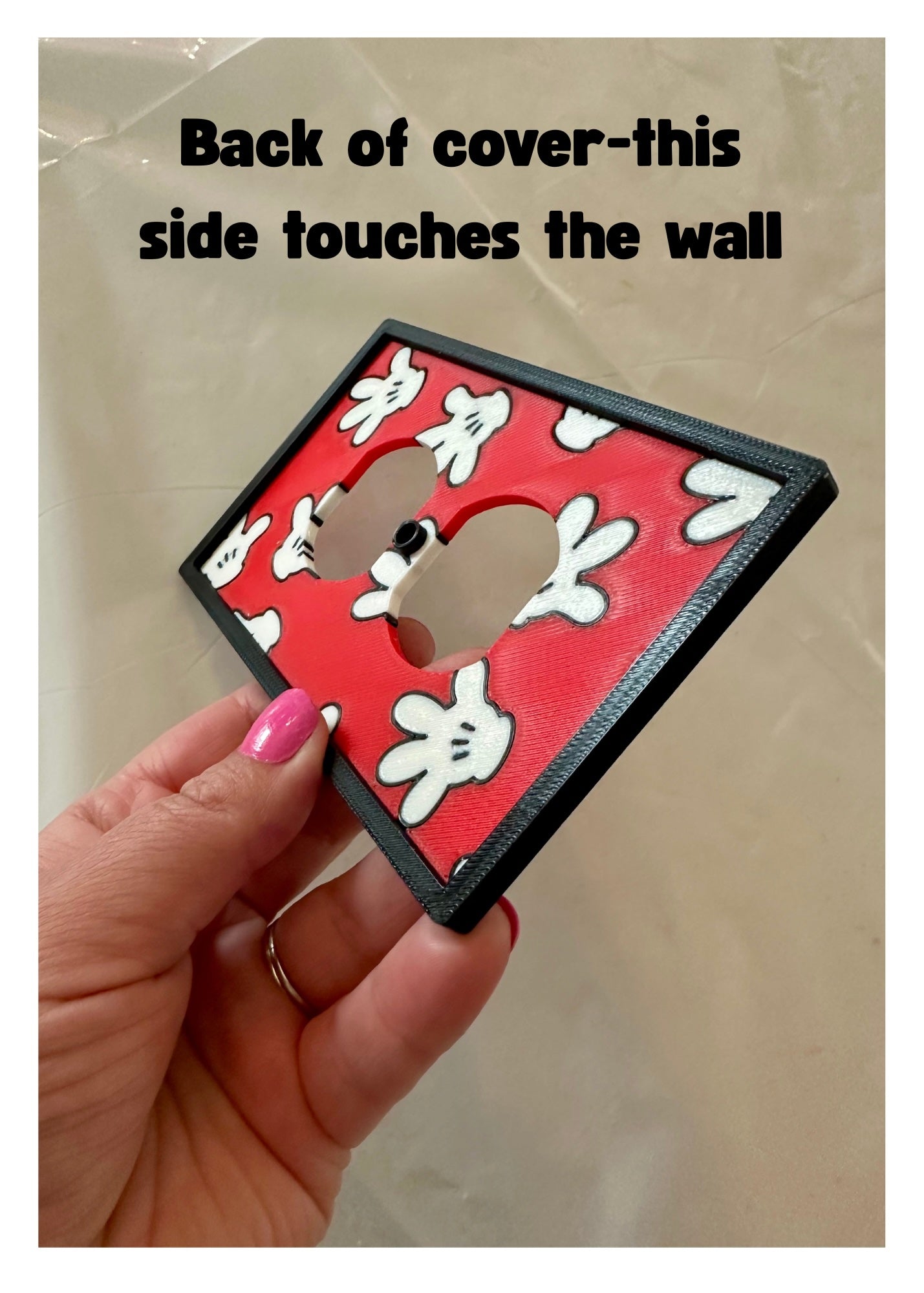 Main Mouse Outlet/Light Cover - 3d printed