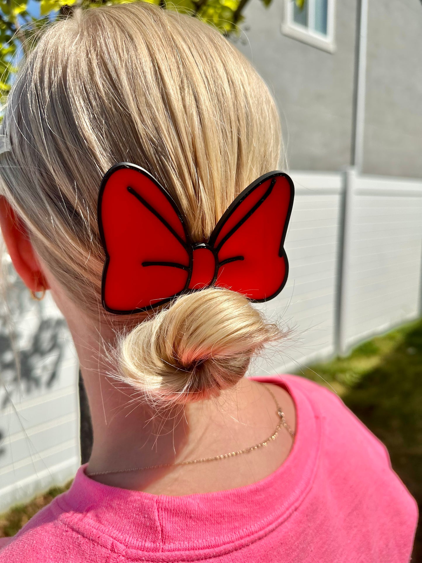 Big Cartoon Bow Hair Barrette