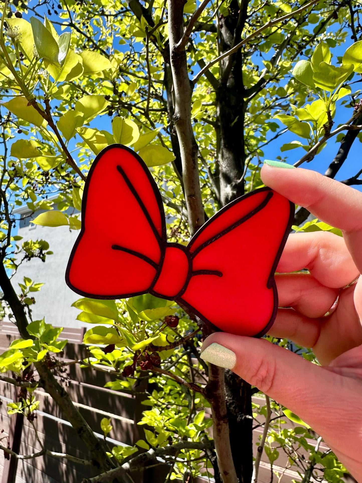 Big Cartoon Bow Hair Barrette