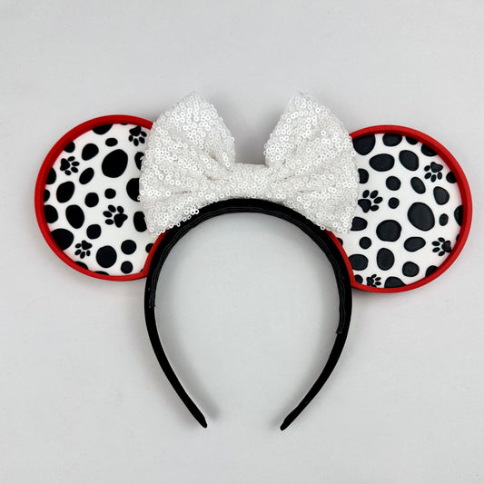 Dalmatian Mouse Ears Headband - 3d printed