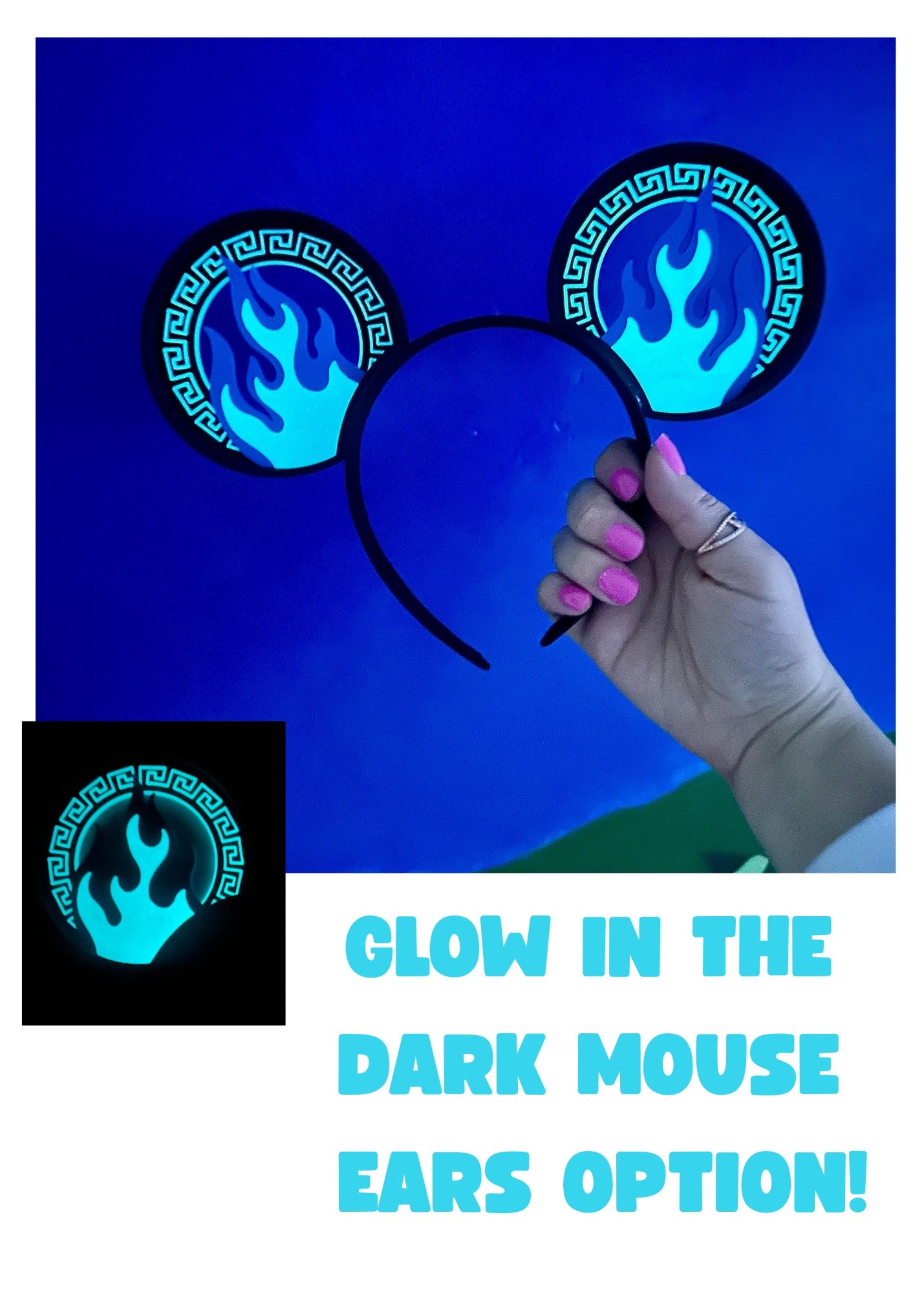 Lord of the Underworld Mouse Ears Headband - 3d printed