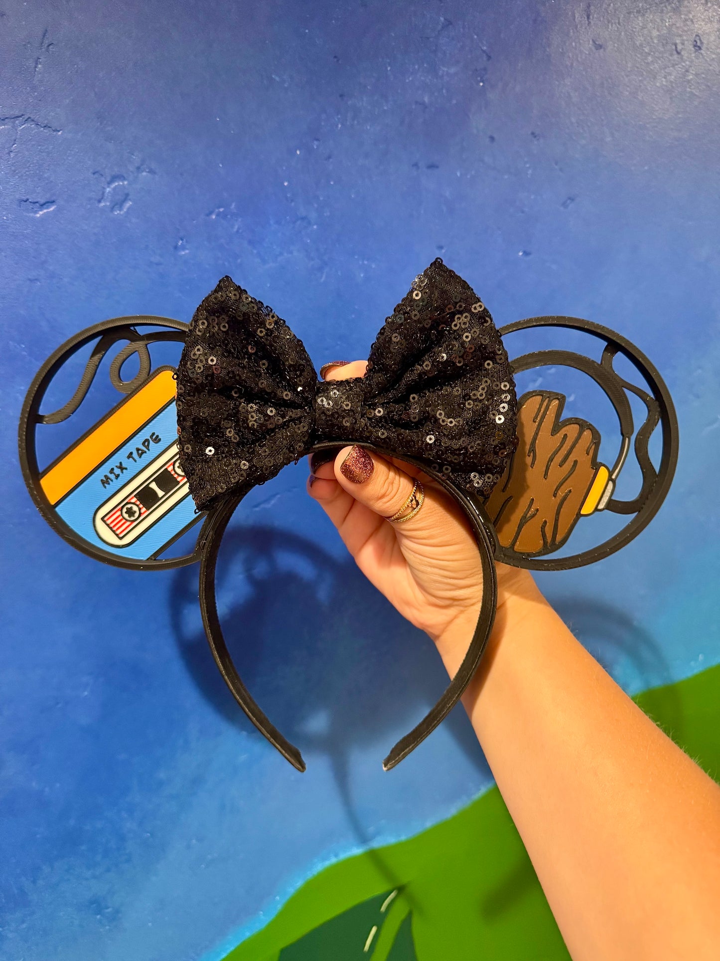 Mix Tape Mouse Ears Headband - 3d printed