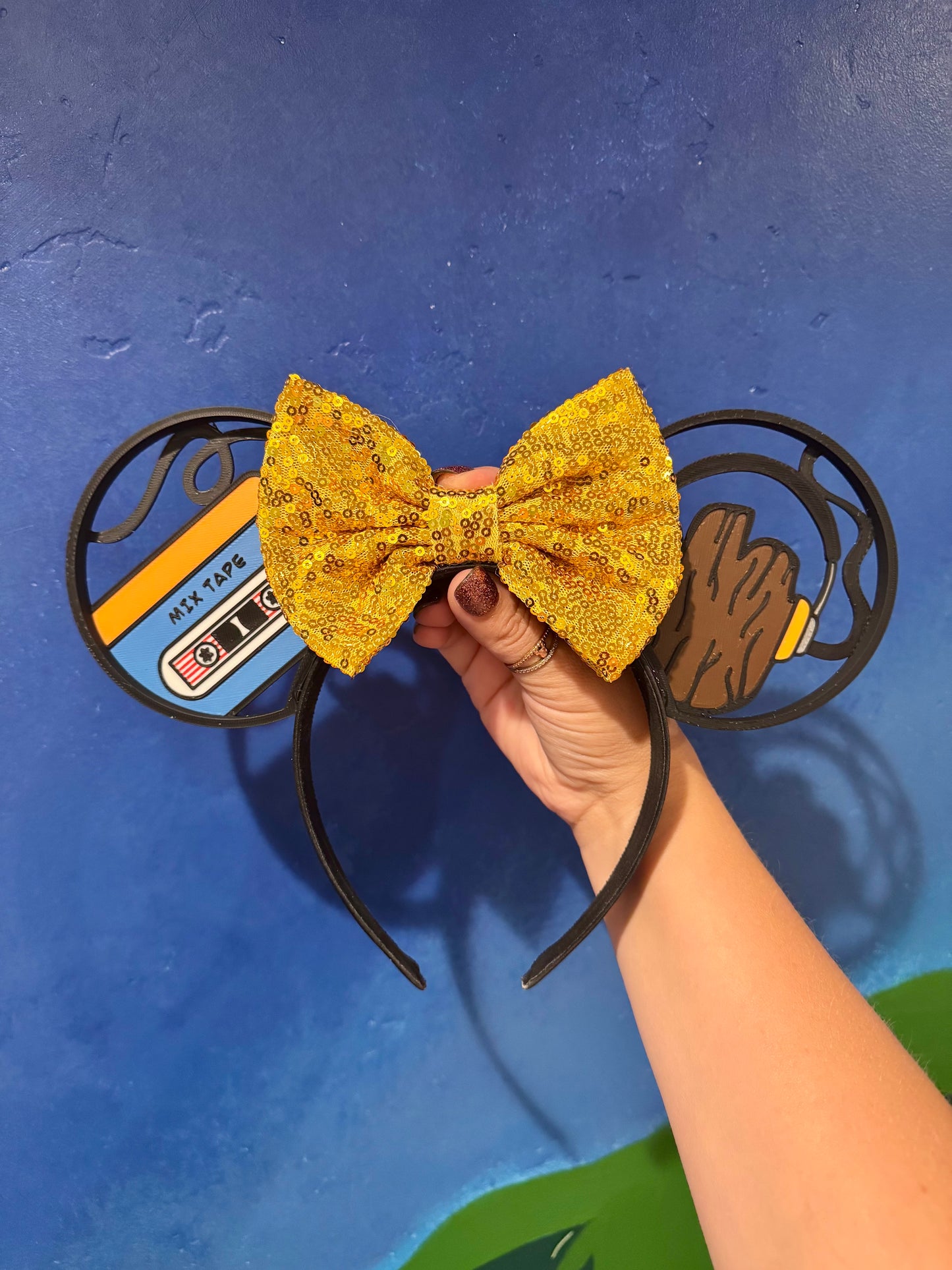 Mix Tape Mouse Ears Headband - 3d printed