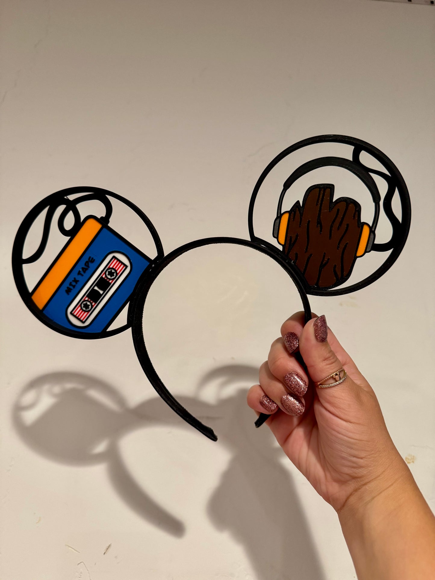 Mix Tape Mouse Ears Headband - 3d printed