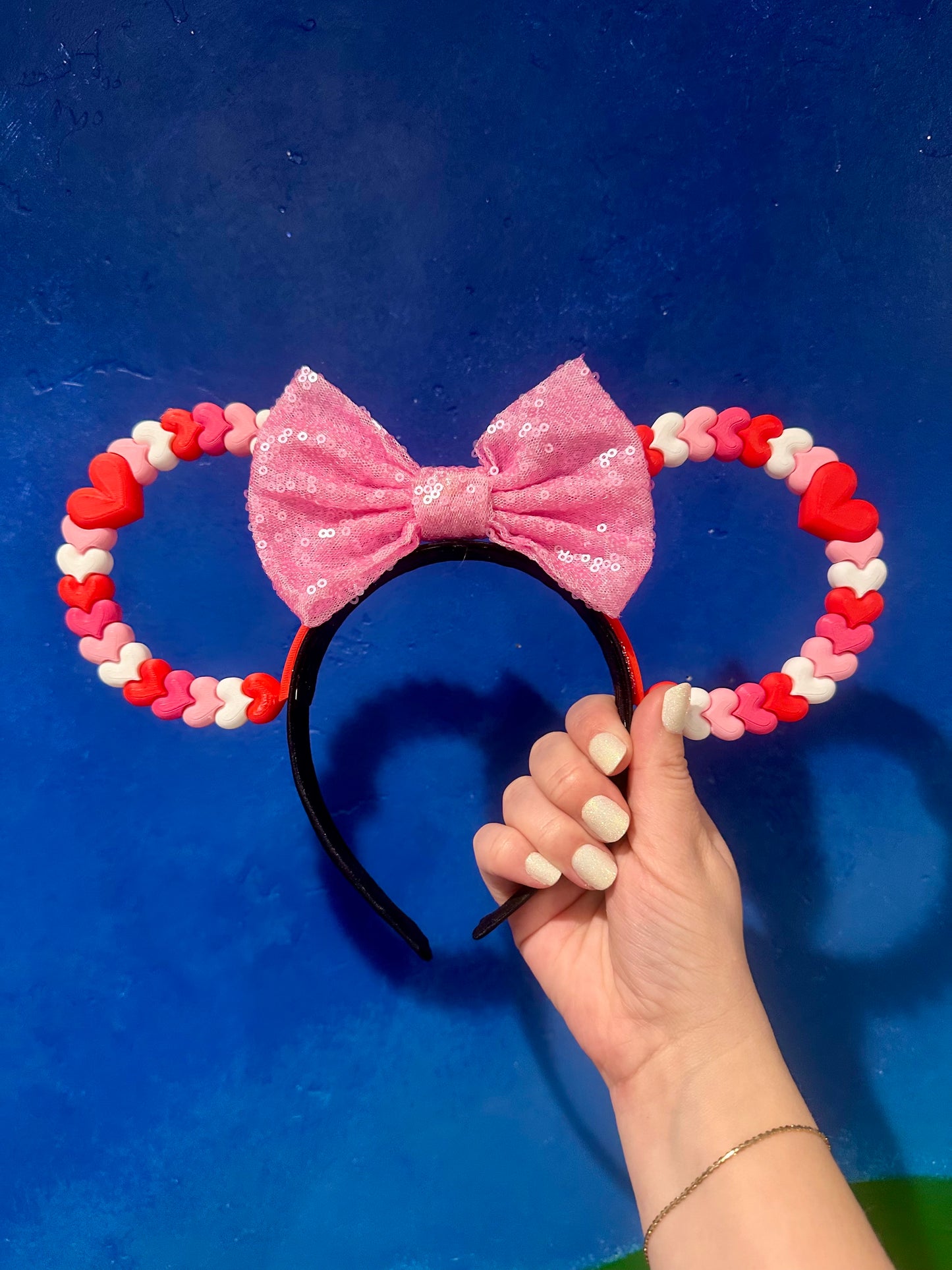Heart Mouse Ears Headband - 3d printed