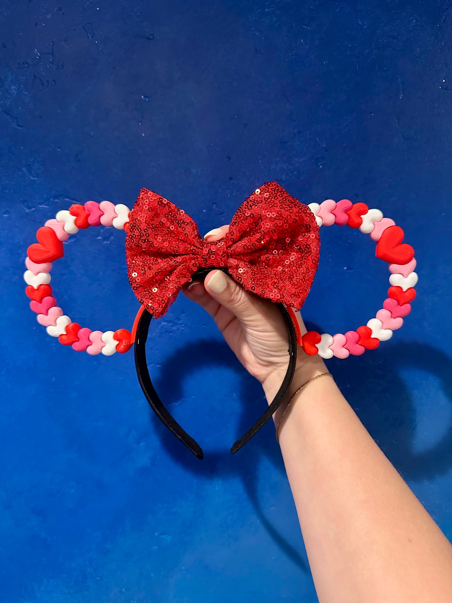 Heart Mouse Ears Headband - 3d printed