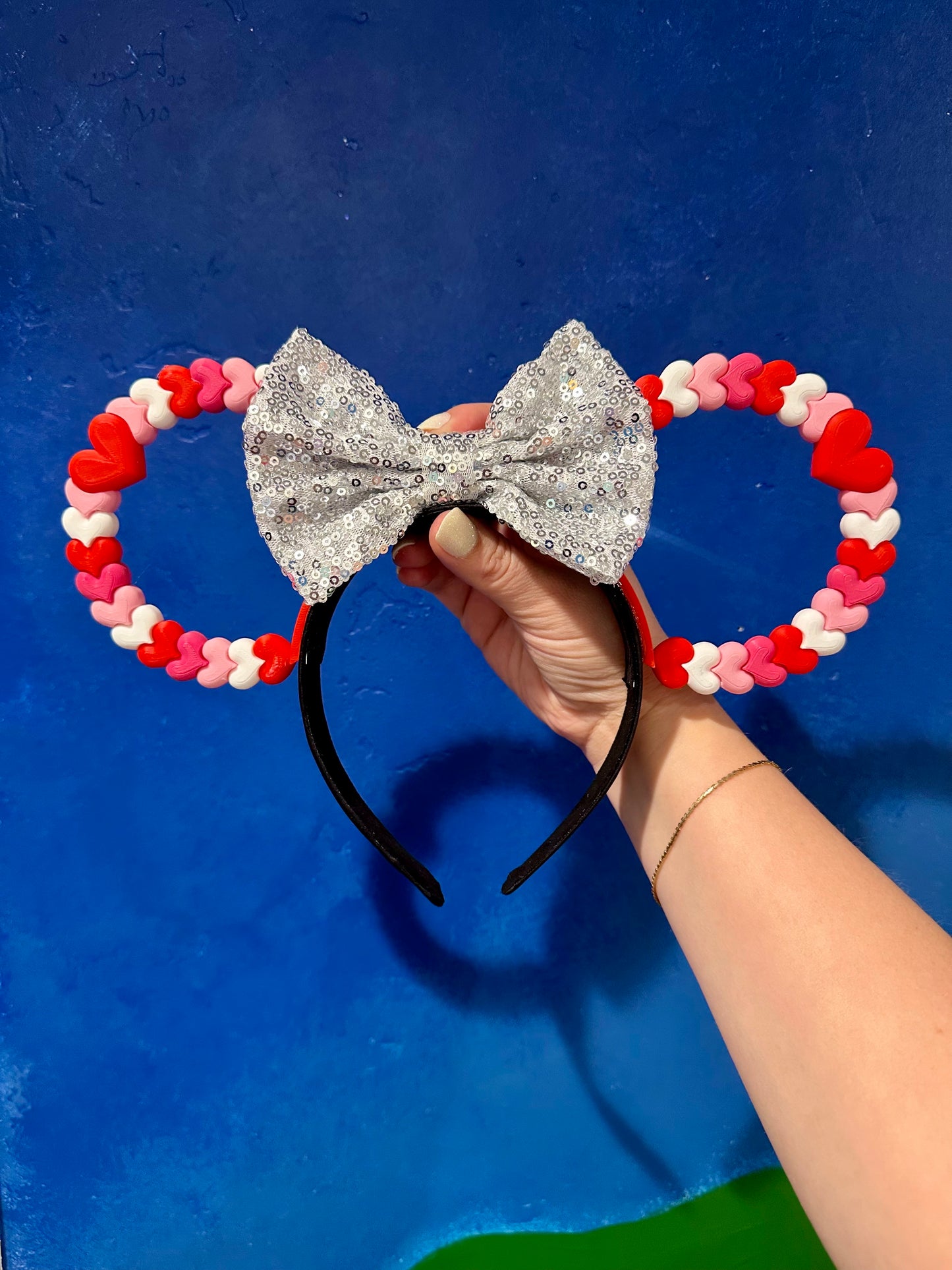 Heart Mouse Ears Headband - 3d printed