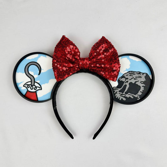 Pirate Captain Mouse Ears Headband - 3d printed