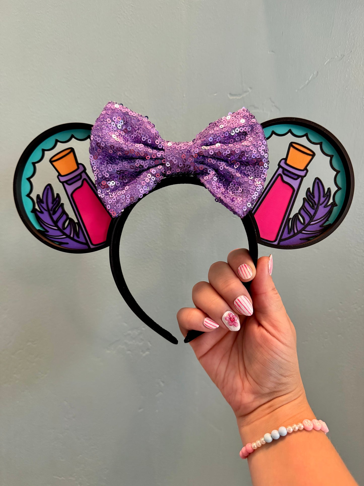 Pull The Lever Mouse Ears Headband - 3d printed