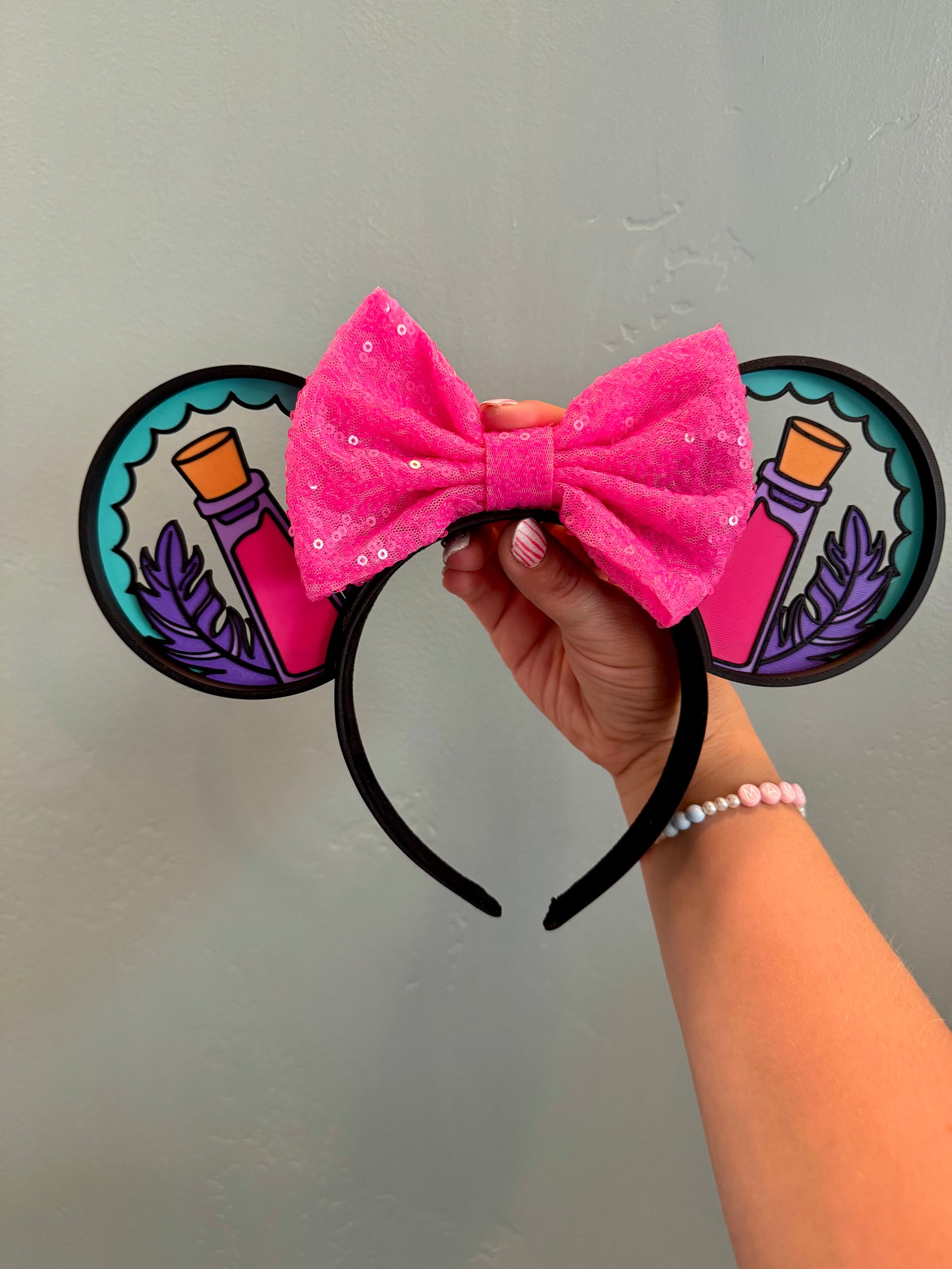 Pull The Lever Mouse Ears Headband - 3d printed