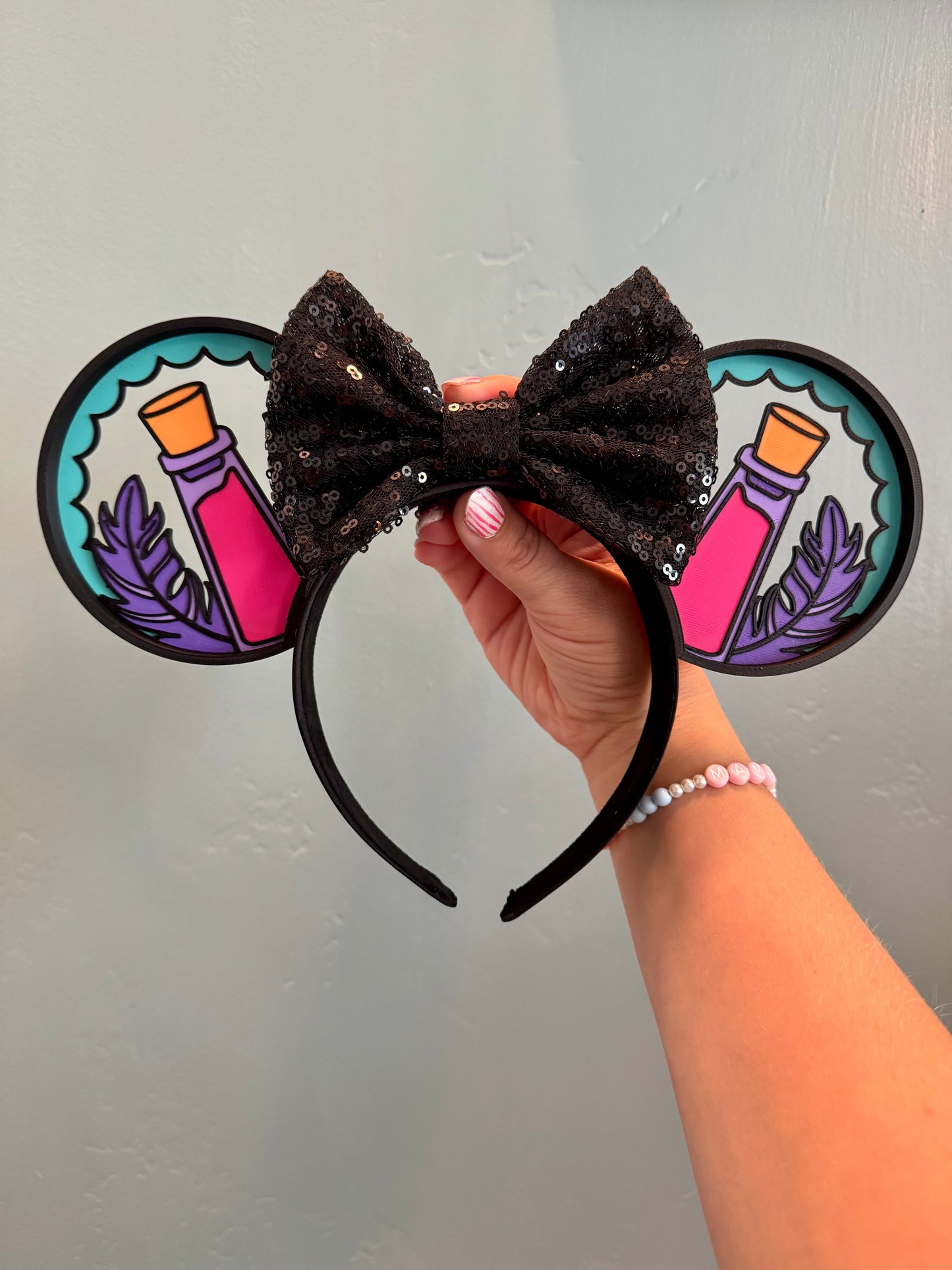 Pull The Lever Mouse Ears Headband - 3d printed