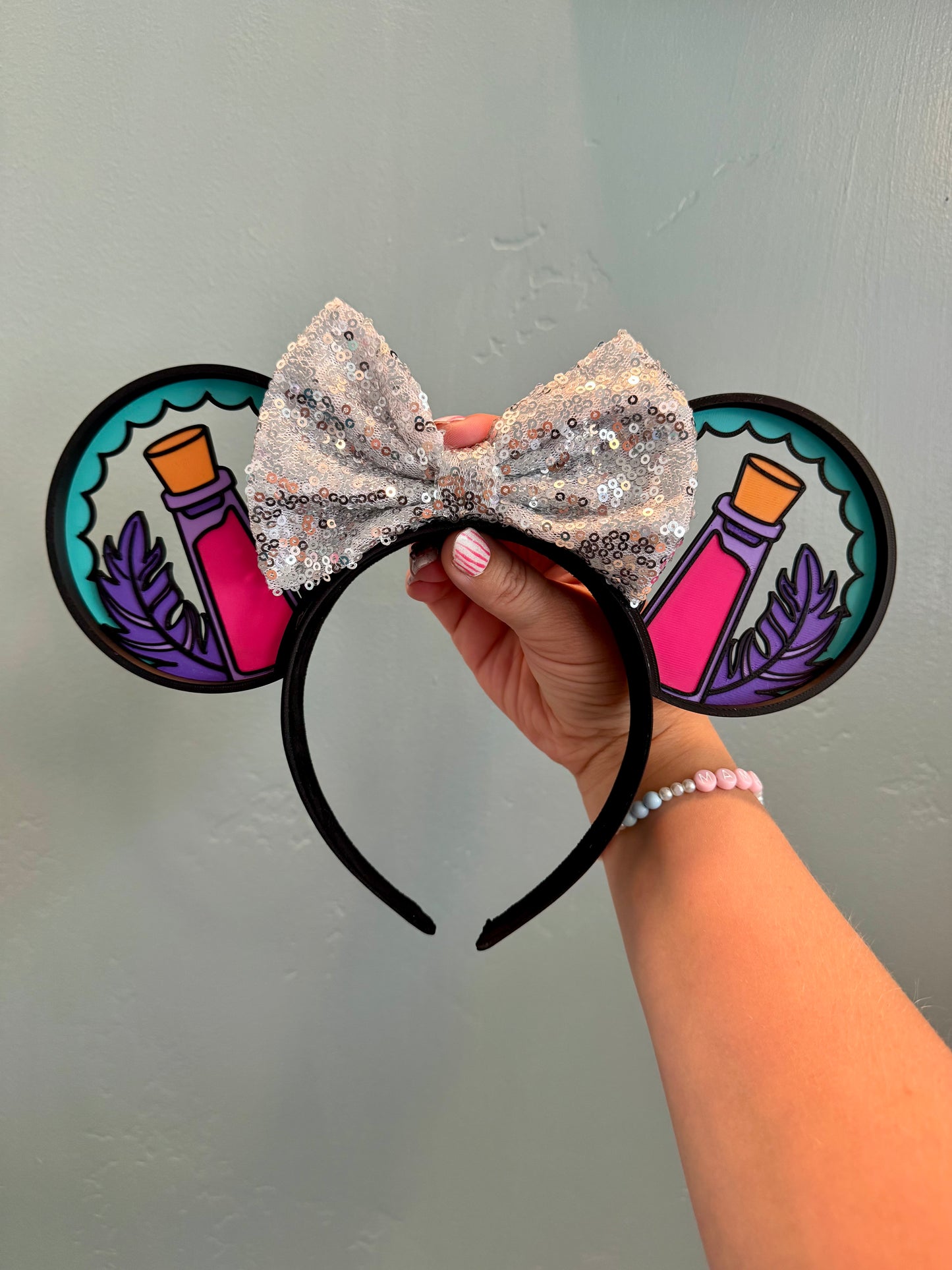 Pull The Lever Mouse Ears Headband - 3d printed
