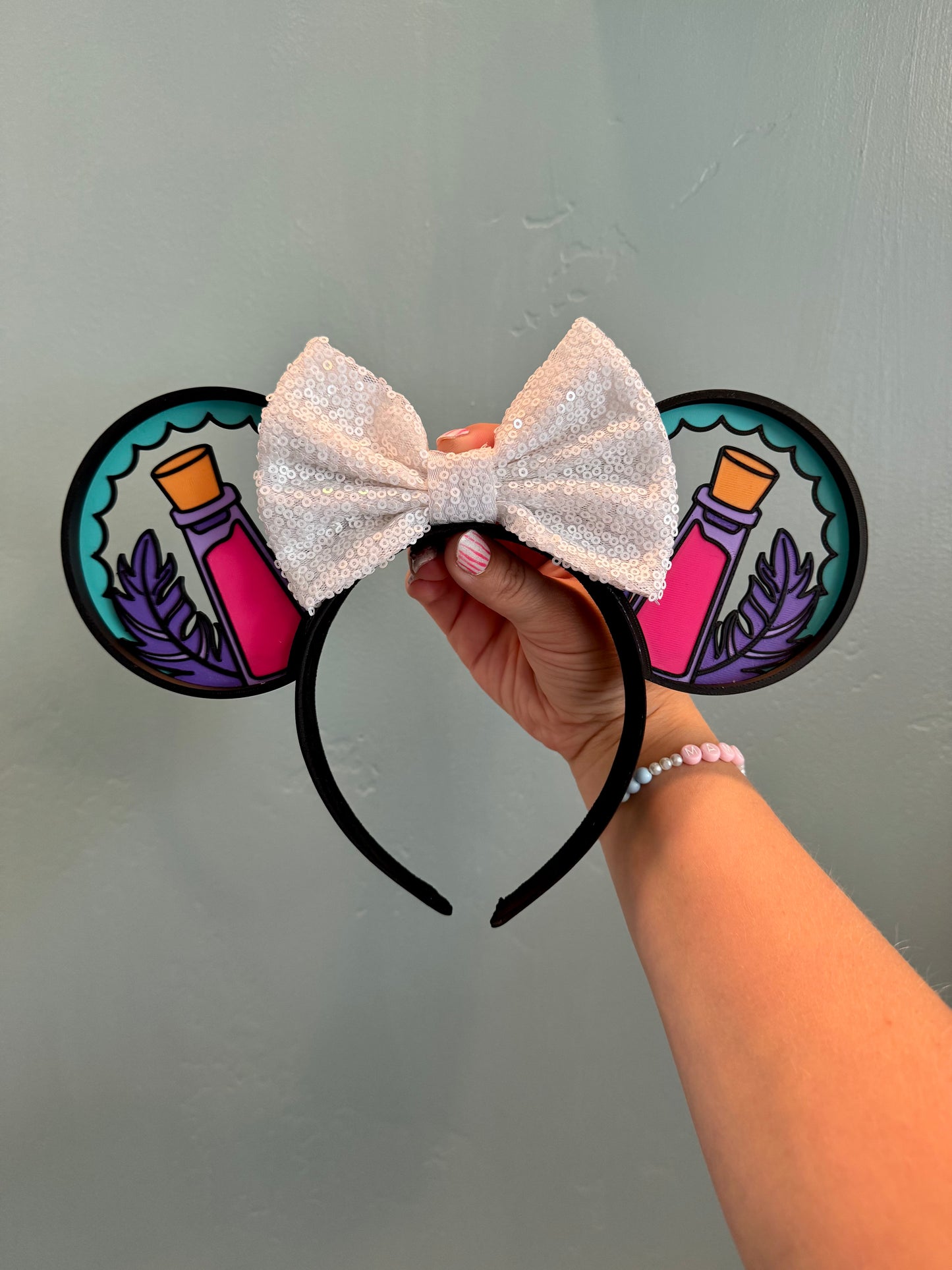 Pull The Lever Mouse Ears Headband - 3d printed