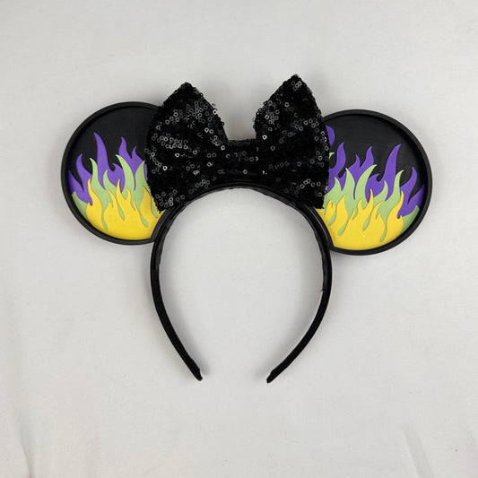 Dragon Fire Mouse Ears Headband - 3d printed