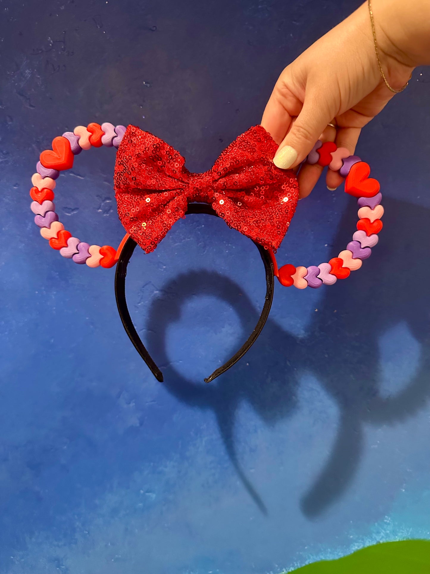 Heart Mouse Ears Headband - 3d printed