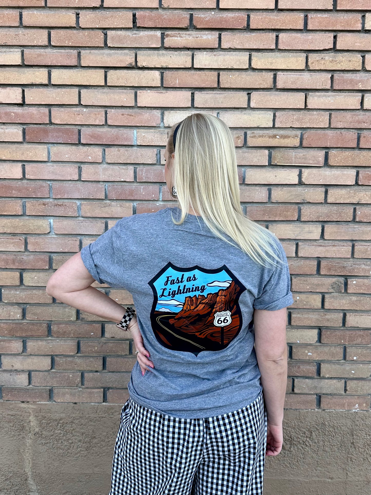 Route 66 Fast as Lightning T-shirt - multiple colors