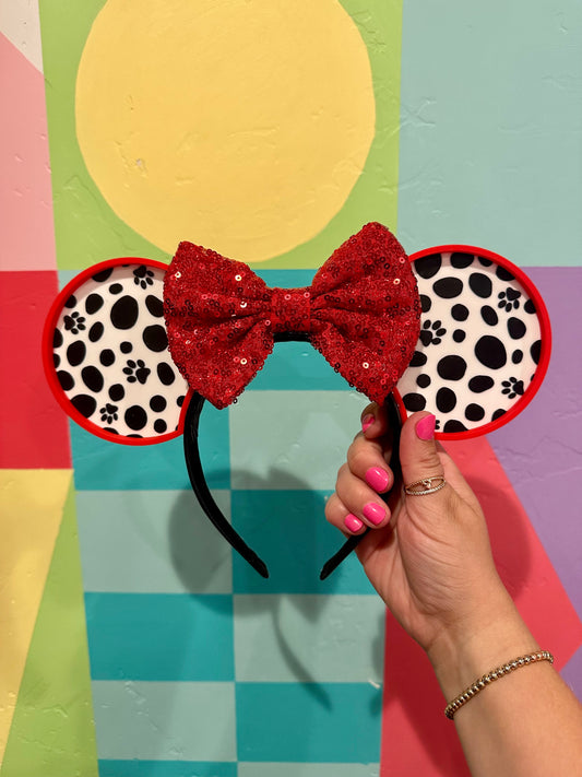 Dalmatian Mouse Ears Headband - 3d printed