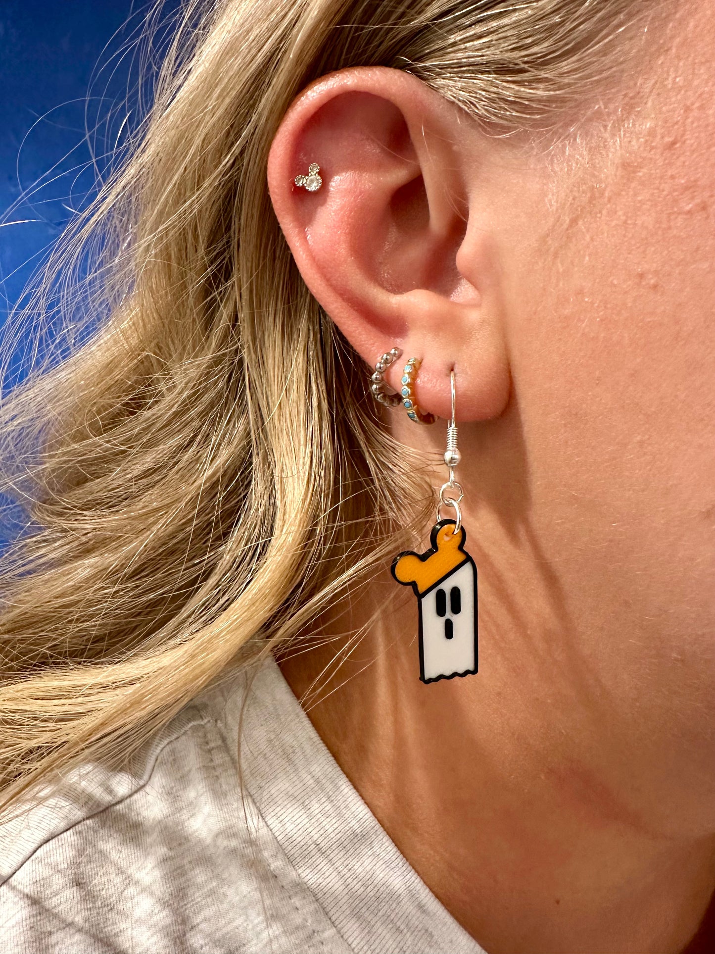 Happy Haunts Earrings - 3d printed