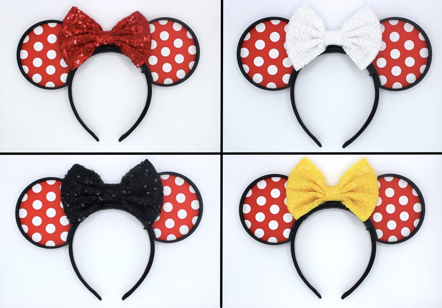 Polka Dot Mouse Ears Headband - 3D printed