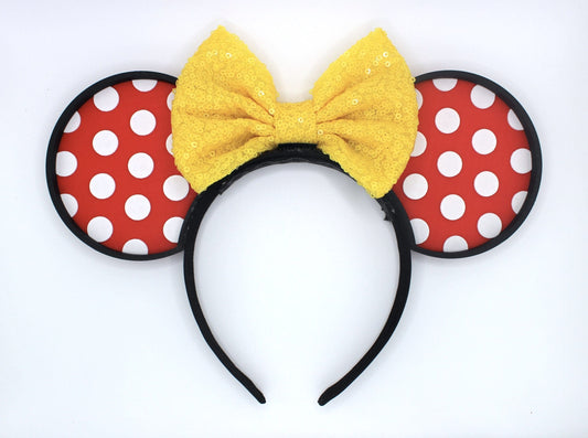 Polka Dot Mouse Ears Headband - 3D printed