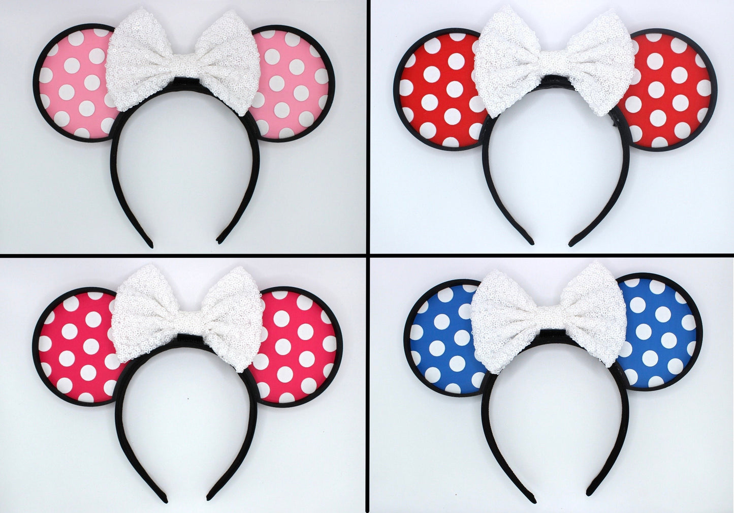 Polka Dot Mouse Ears Headband - 3D printed