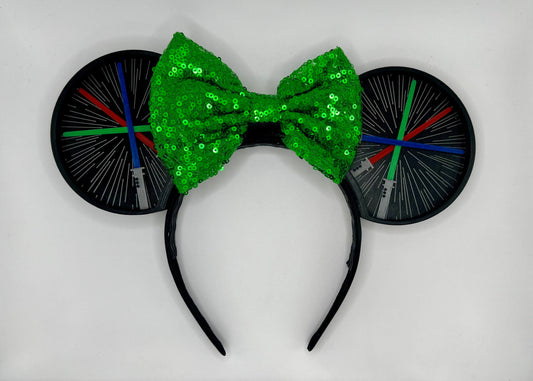 Galaxy Light Swords Mouse Ears Headband - 3D printed