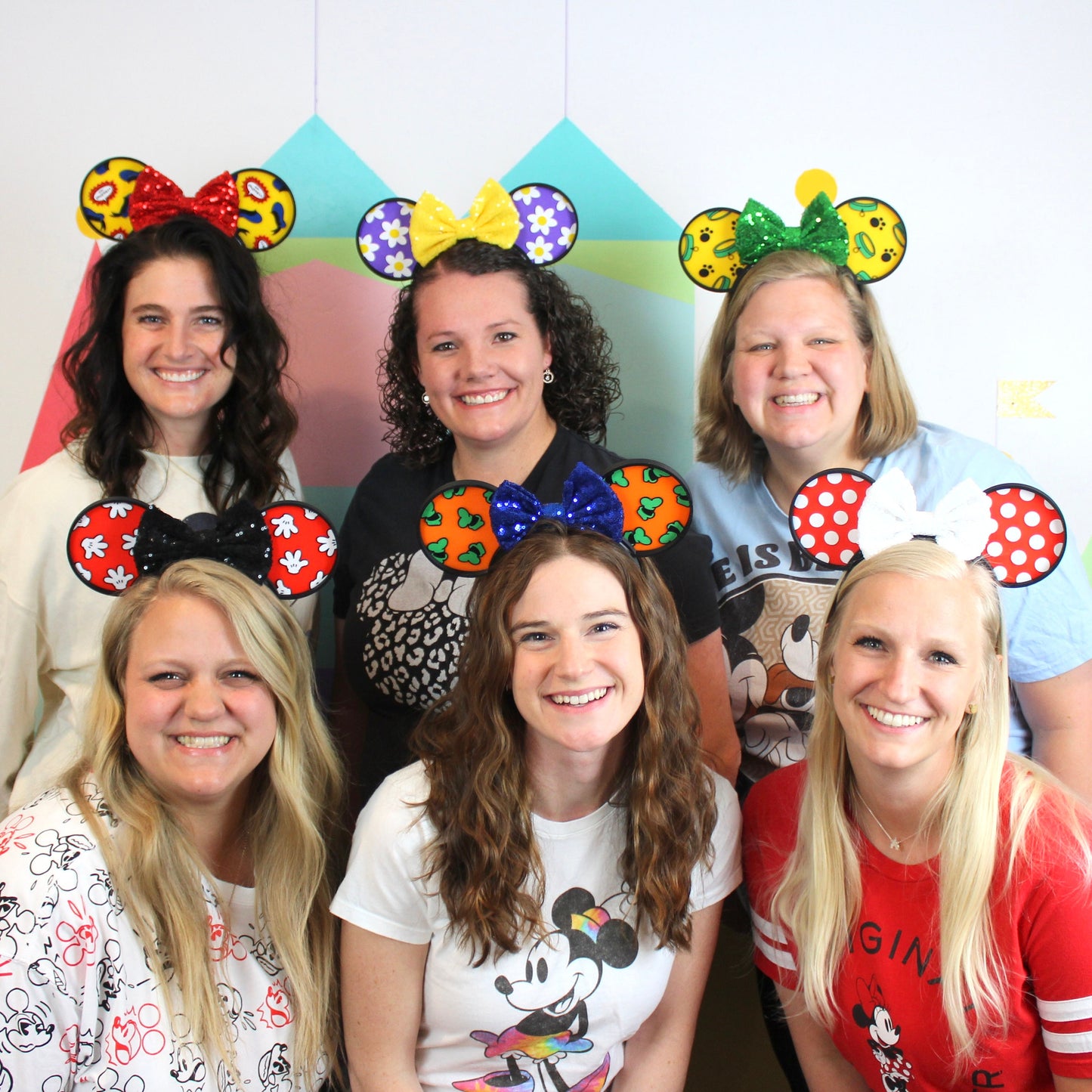 Classic Six -Set of 6 ears -Cute 3D printed Mouse ears - Main Mouse, Polka Dot Mouse, Daisy Girl, Grumpy Duck, The Goof, Mouse's Best Friend