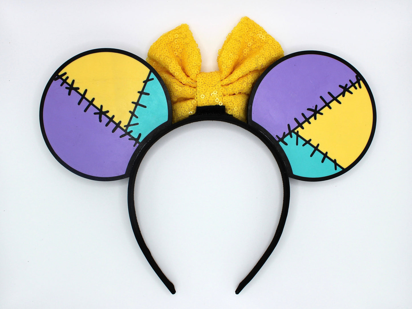 Patchwork Princess Mouse Ears Headband - 3D printed