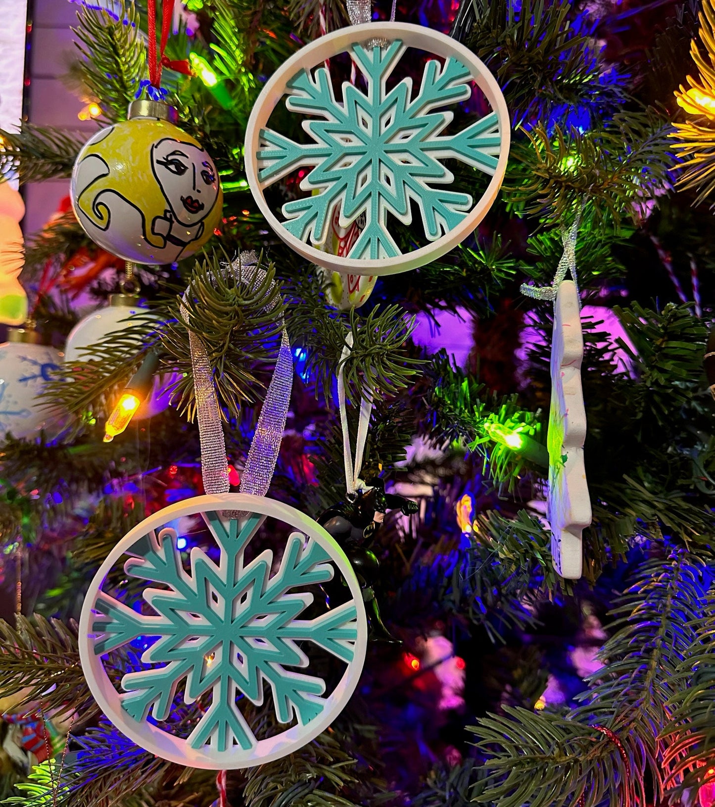 Snowflake Ornament - 3D Printed Christmas