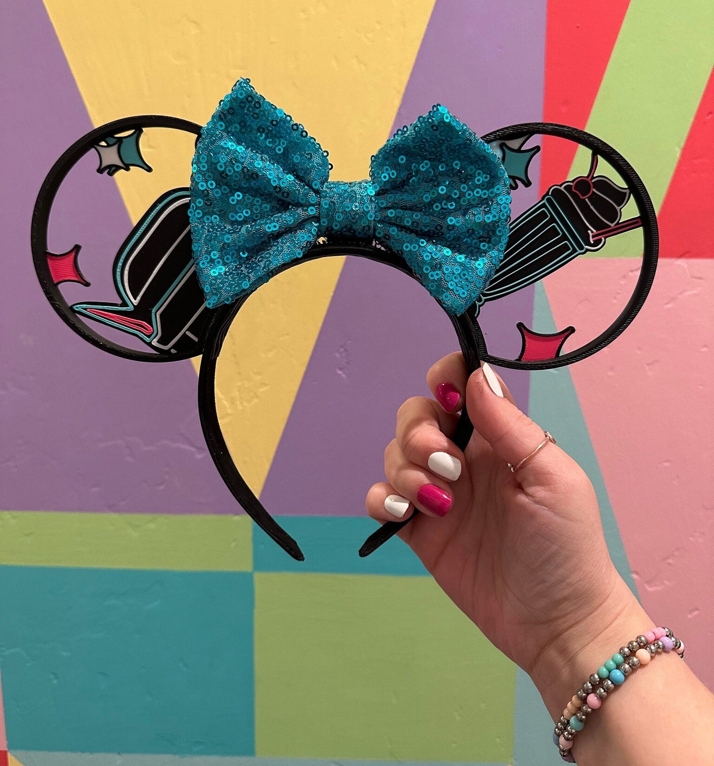 V8 Cafe Mouse Ears Headband - 3D printed