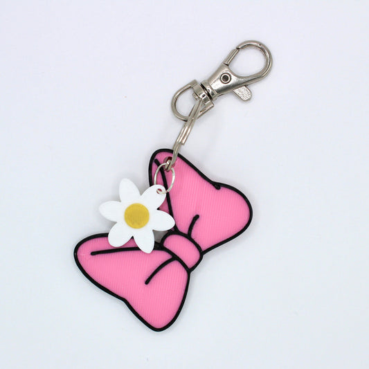 Daisy and Bow keychain - 3D printed