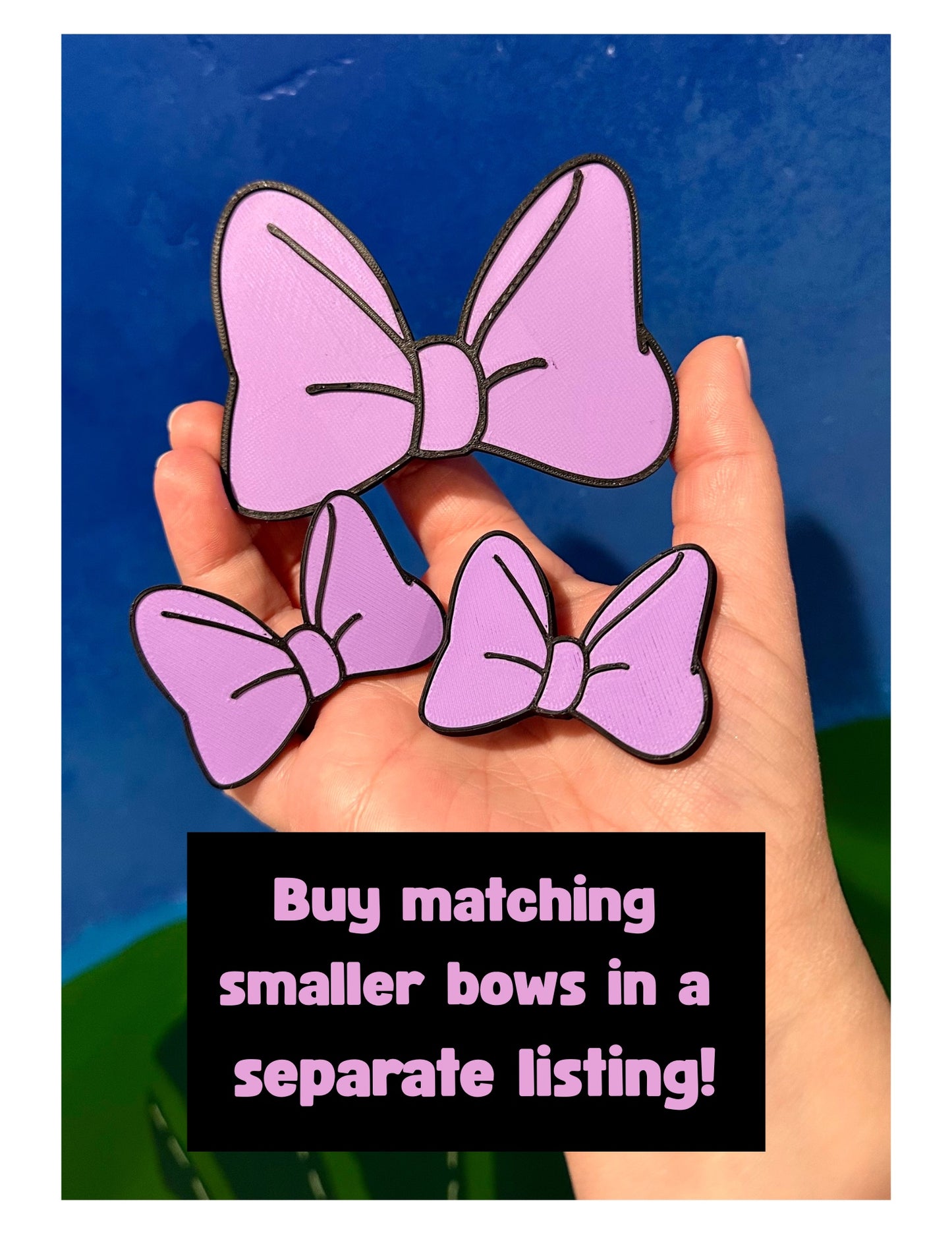 Big Cartoon Bow Hair Barrette